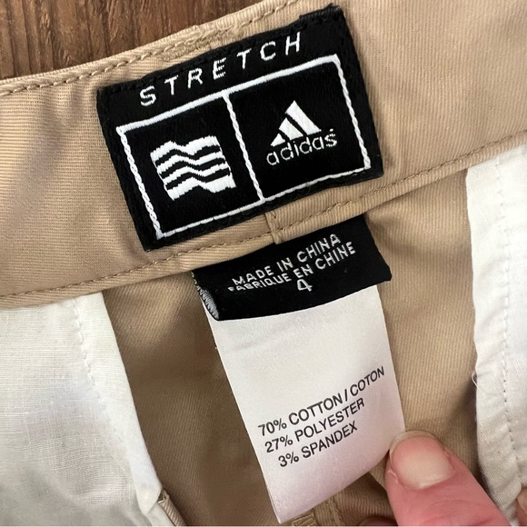 Adidas Tan Golf Shorts - Picture 3 of 4